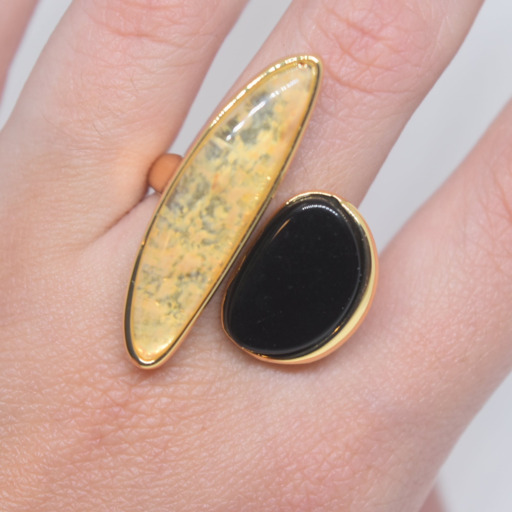 Black Agate Ring