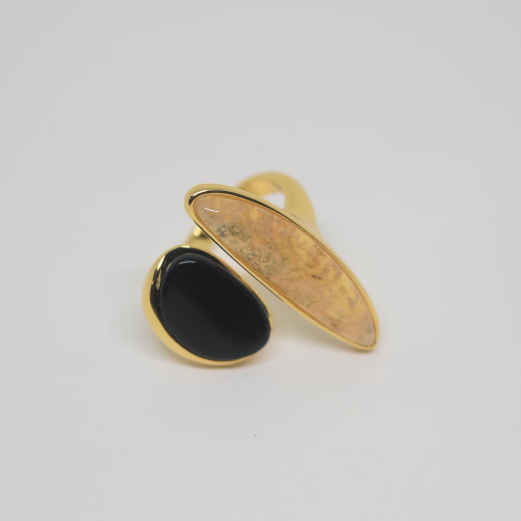 Black Agate Ring