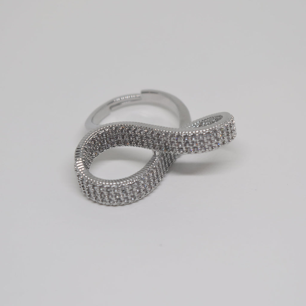 Bow Zircon Ring