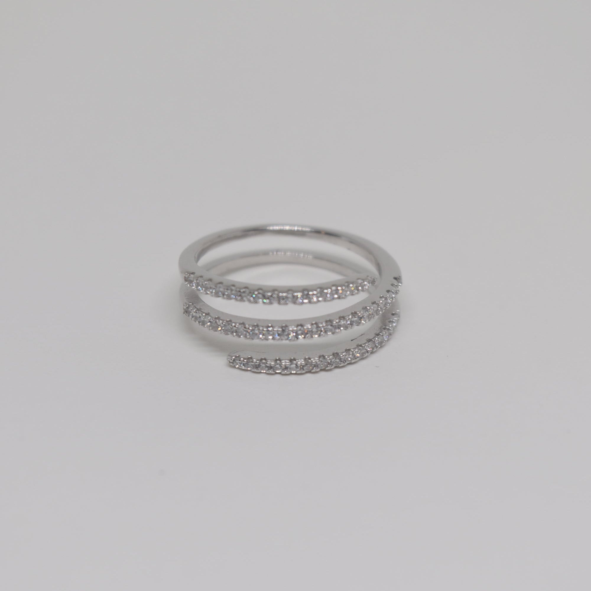 Triple Hoop Silver Ring