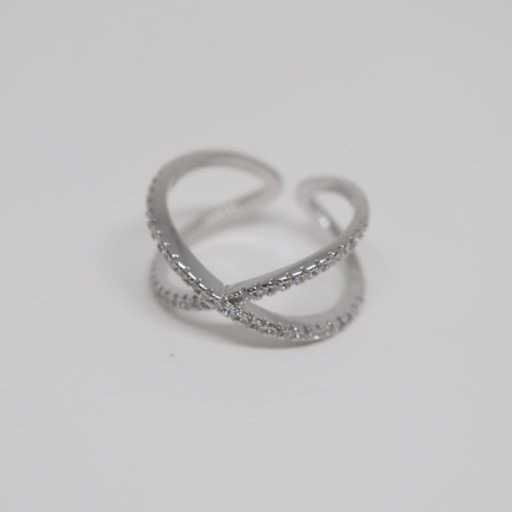Cross Silver Big Ring