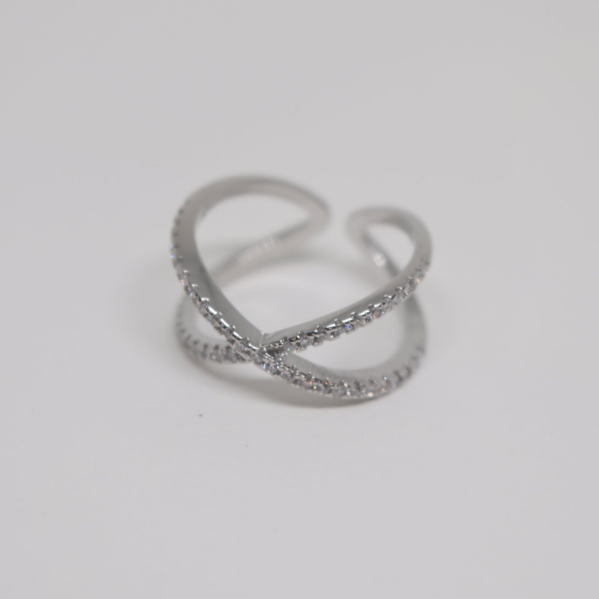 Cross Silver Big Ring