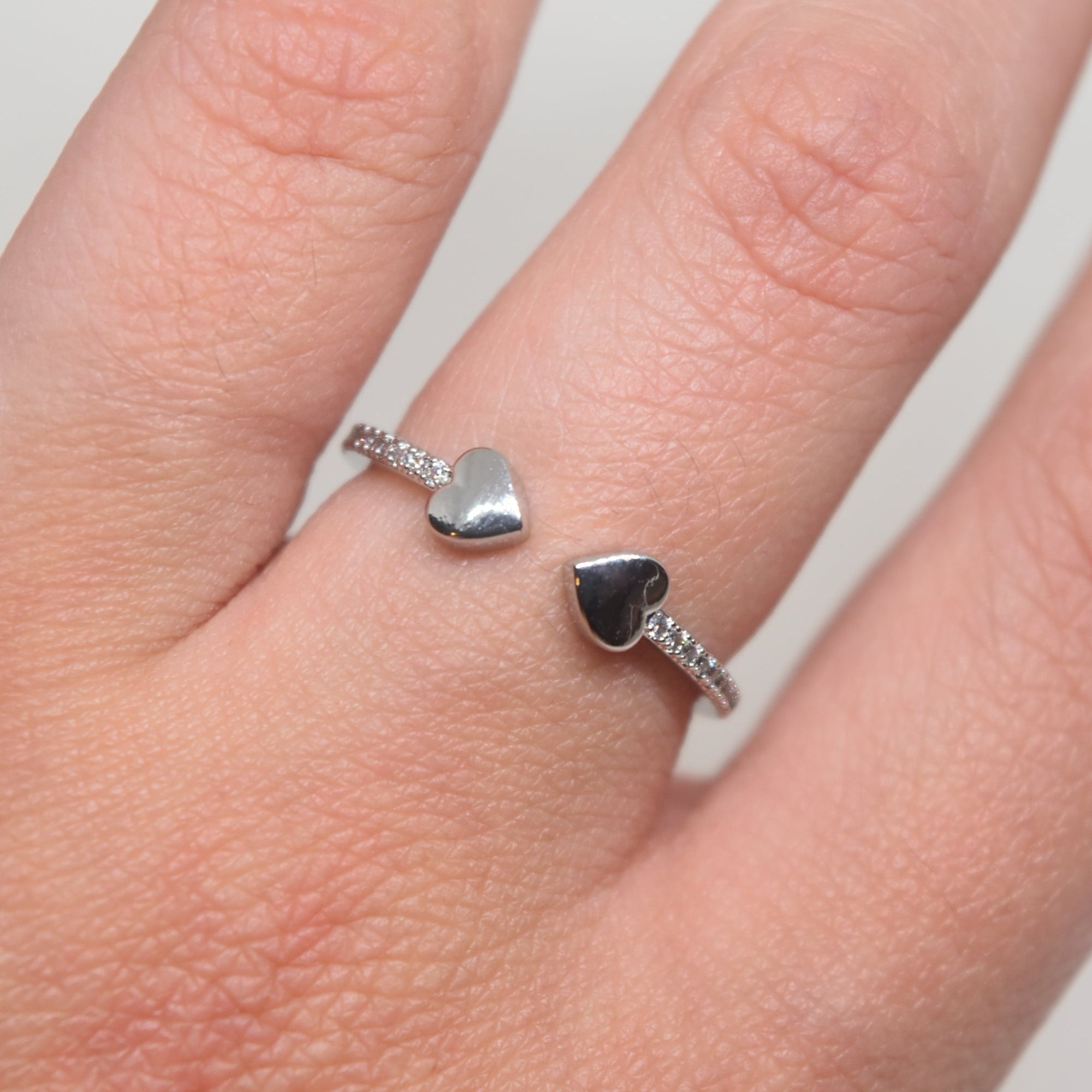 Mini Heart Silver Ring