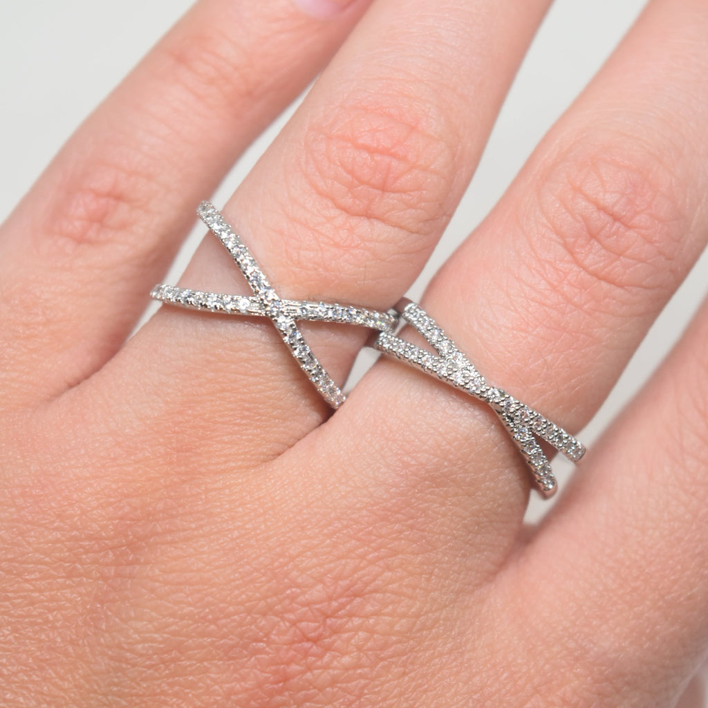 Cross Silver Big Ring