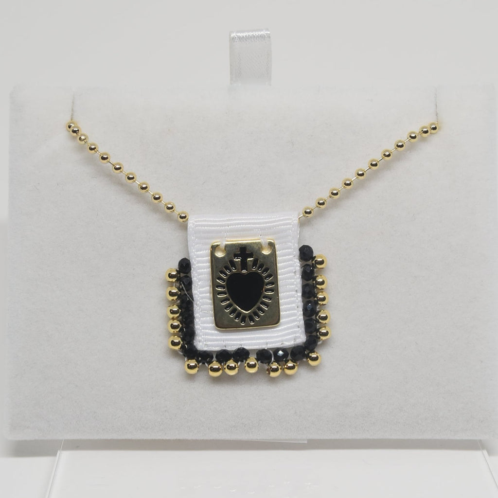 Corazon de Jesus Black Scapular