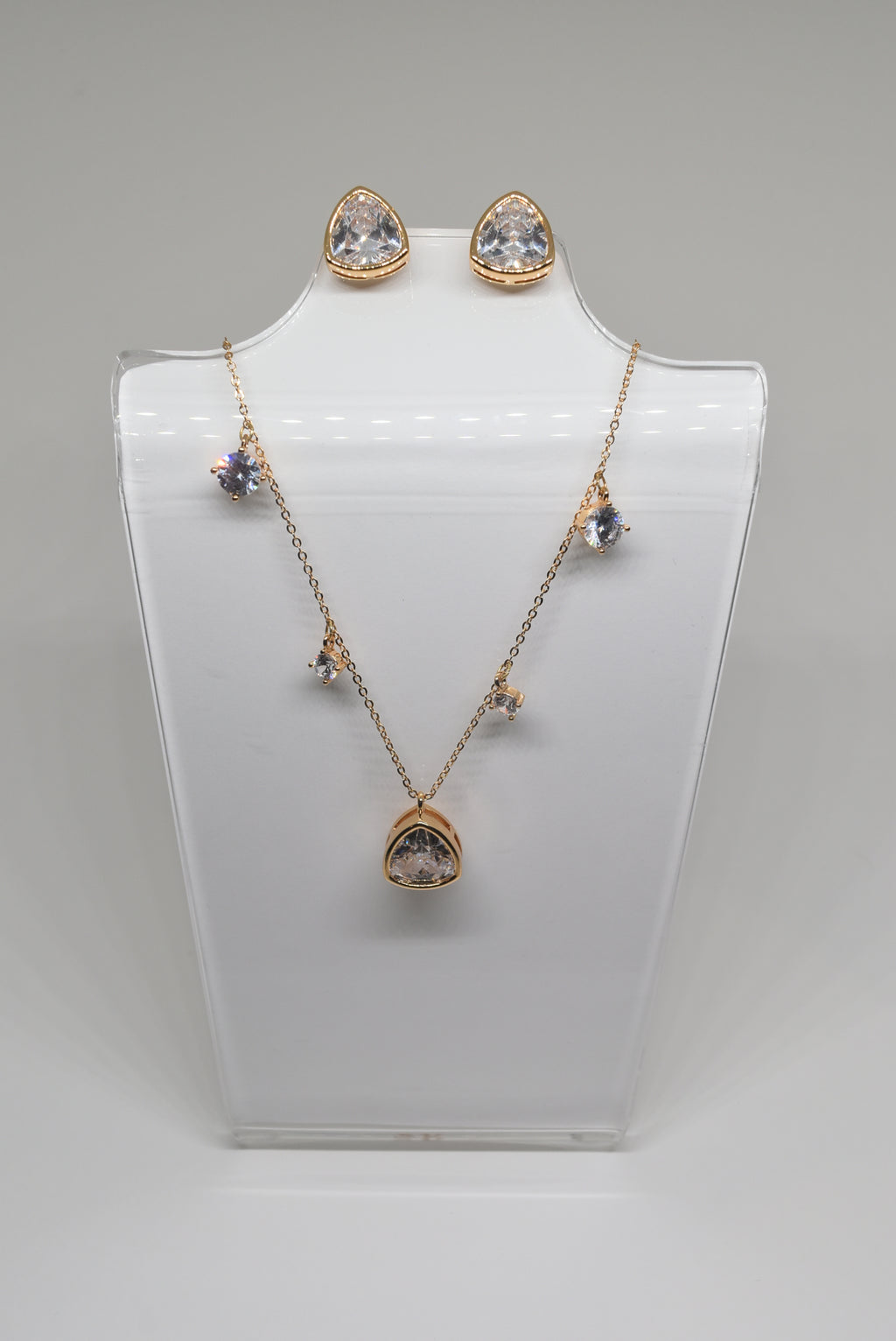 Diamond Pendant and Studs