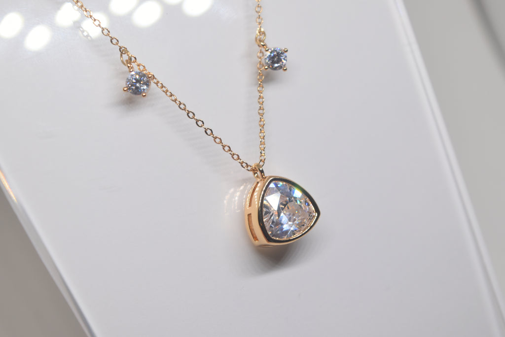 Diamond Pendant and Studs