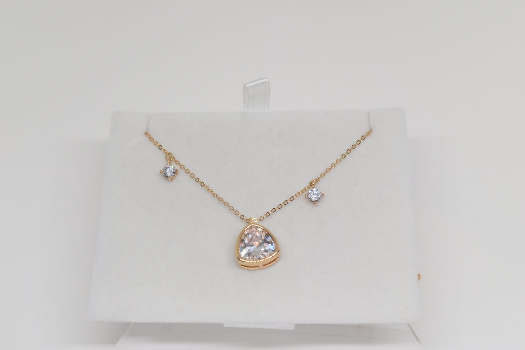 Diamond Pendant and Studs