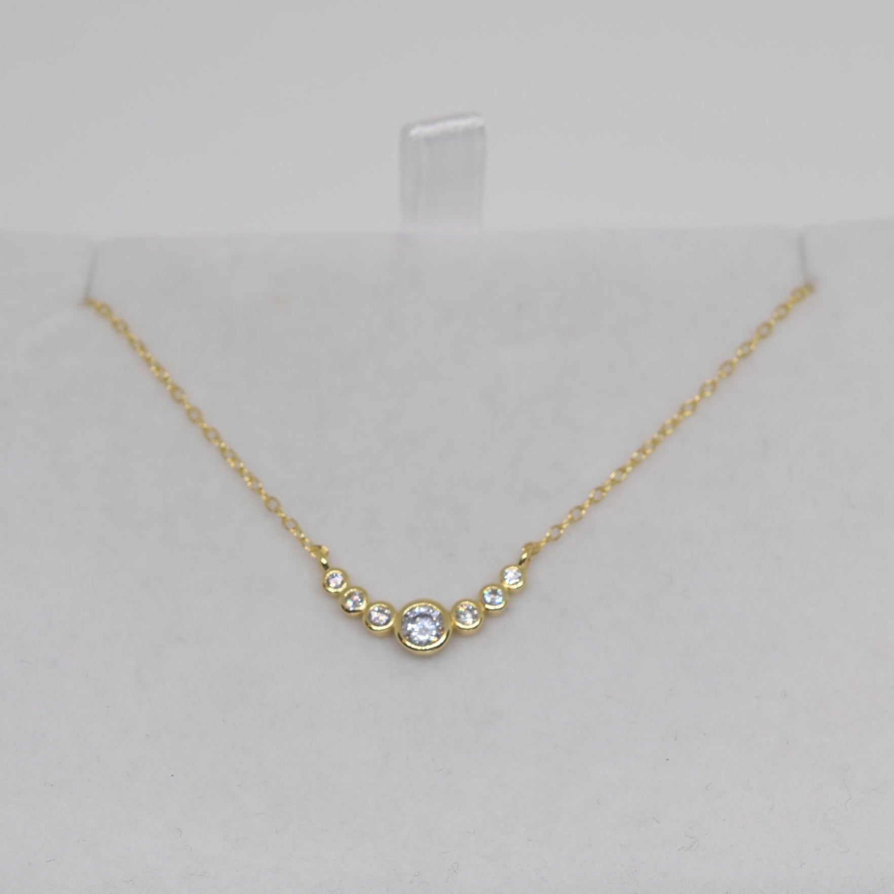 Diamonds Detail 925 Silver Gold Plated Pendant