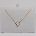 Hoof 925 Silver Gold Plated Necklace