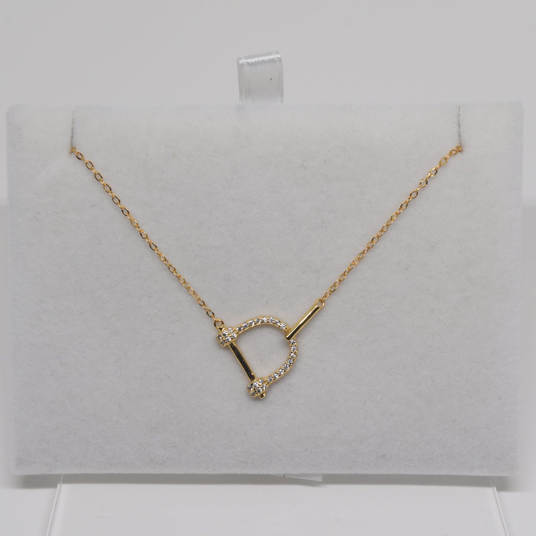 Hoof 925 Silver Gold Plated Necklace