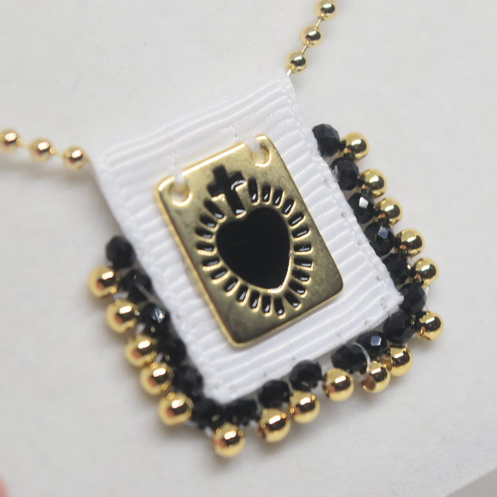 Corazon de Jesus Black Scapular