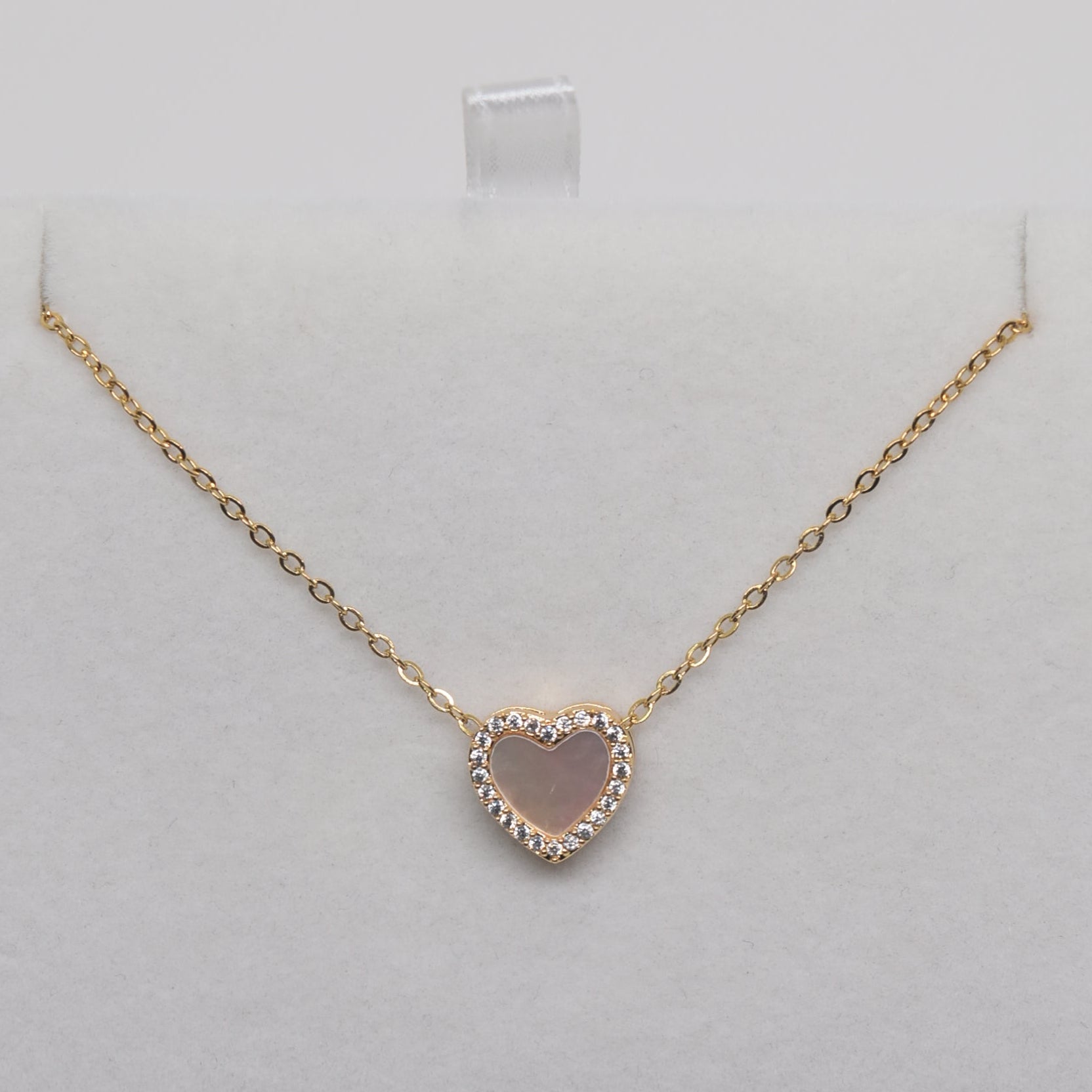 Nacar Gold Heart Shaped Pendant