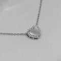 Nacar Silver Heart Shaped Pendant