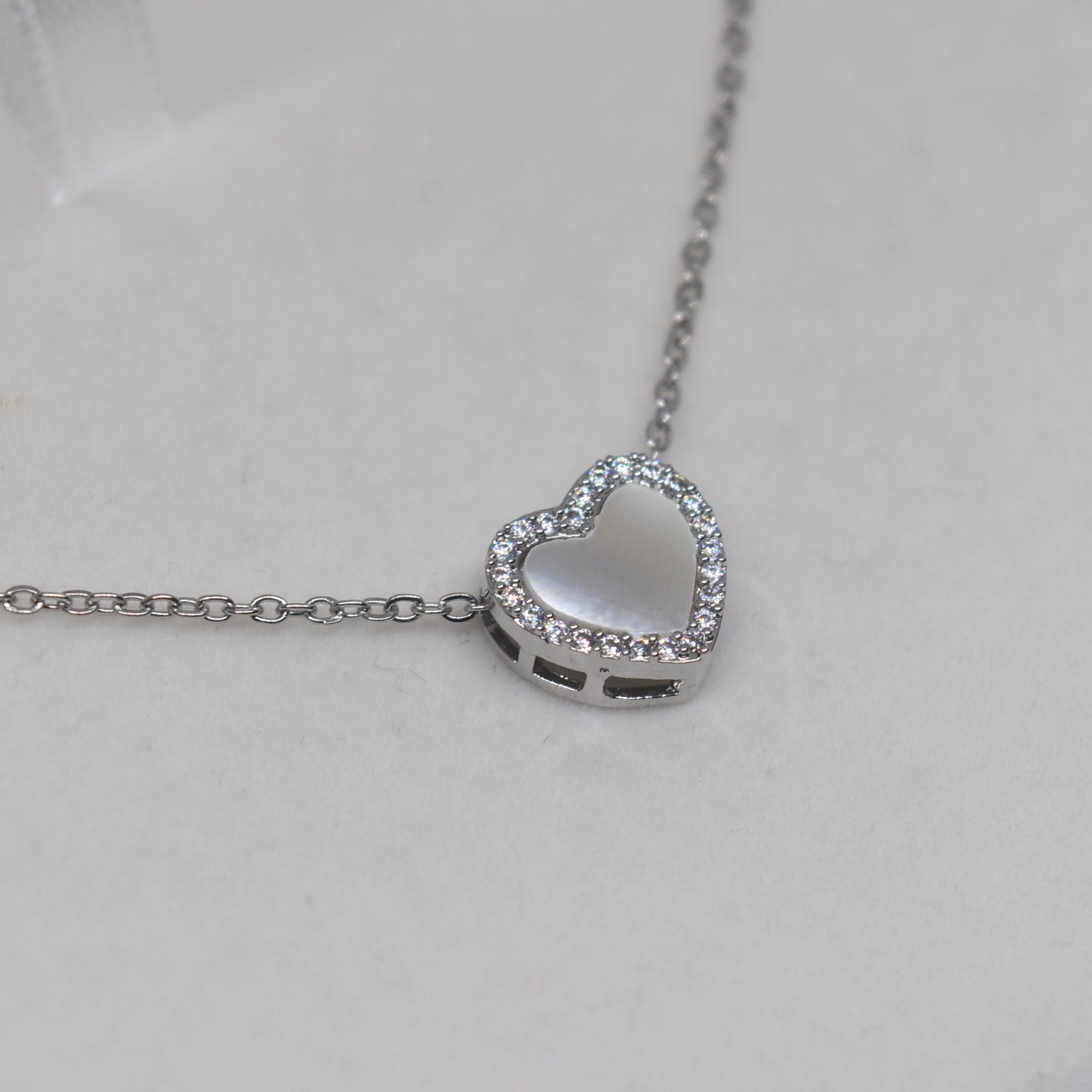 Nacar Silver Heart Shaped Pendant