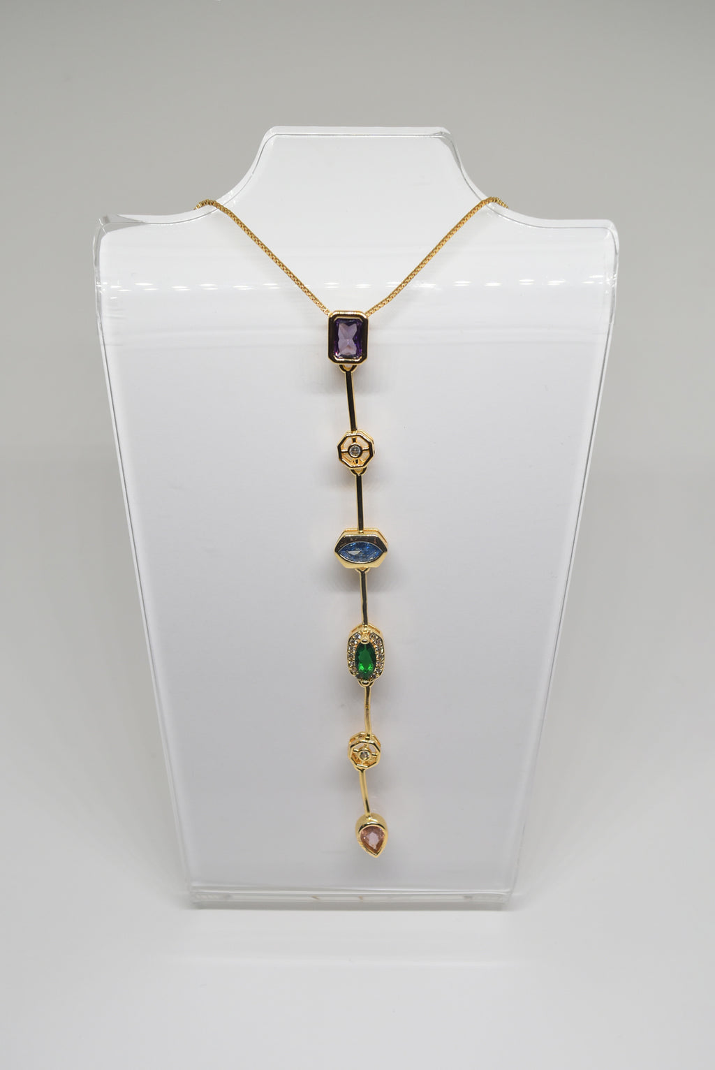 Colorful Zirconia Necklace