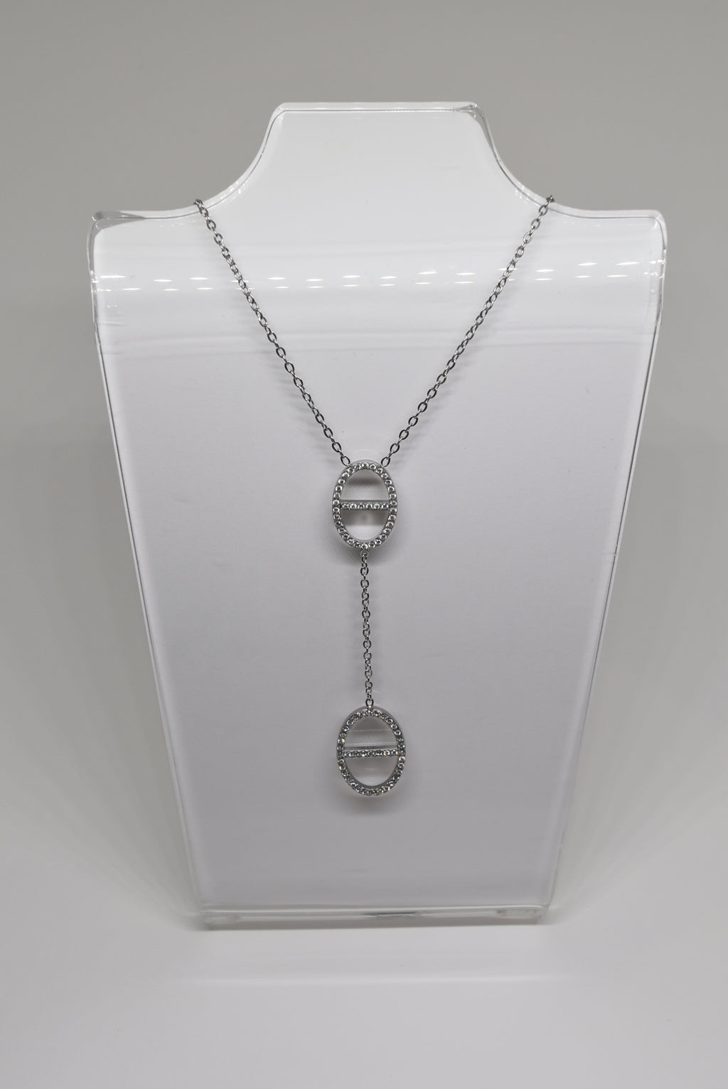 Zirconia Pendant Silver Necklace
