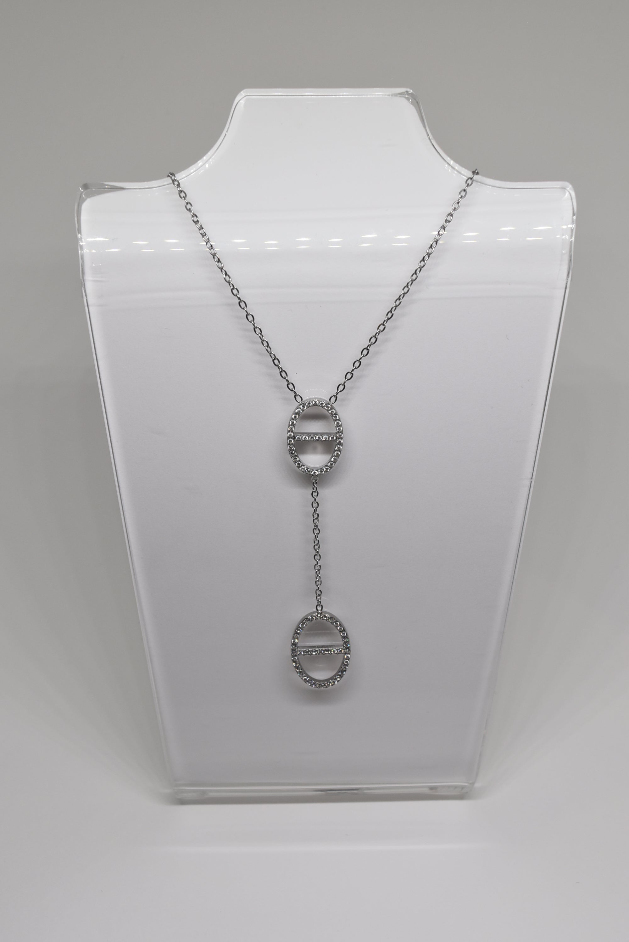 Zirconia Pendant Silver Necklace