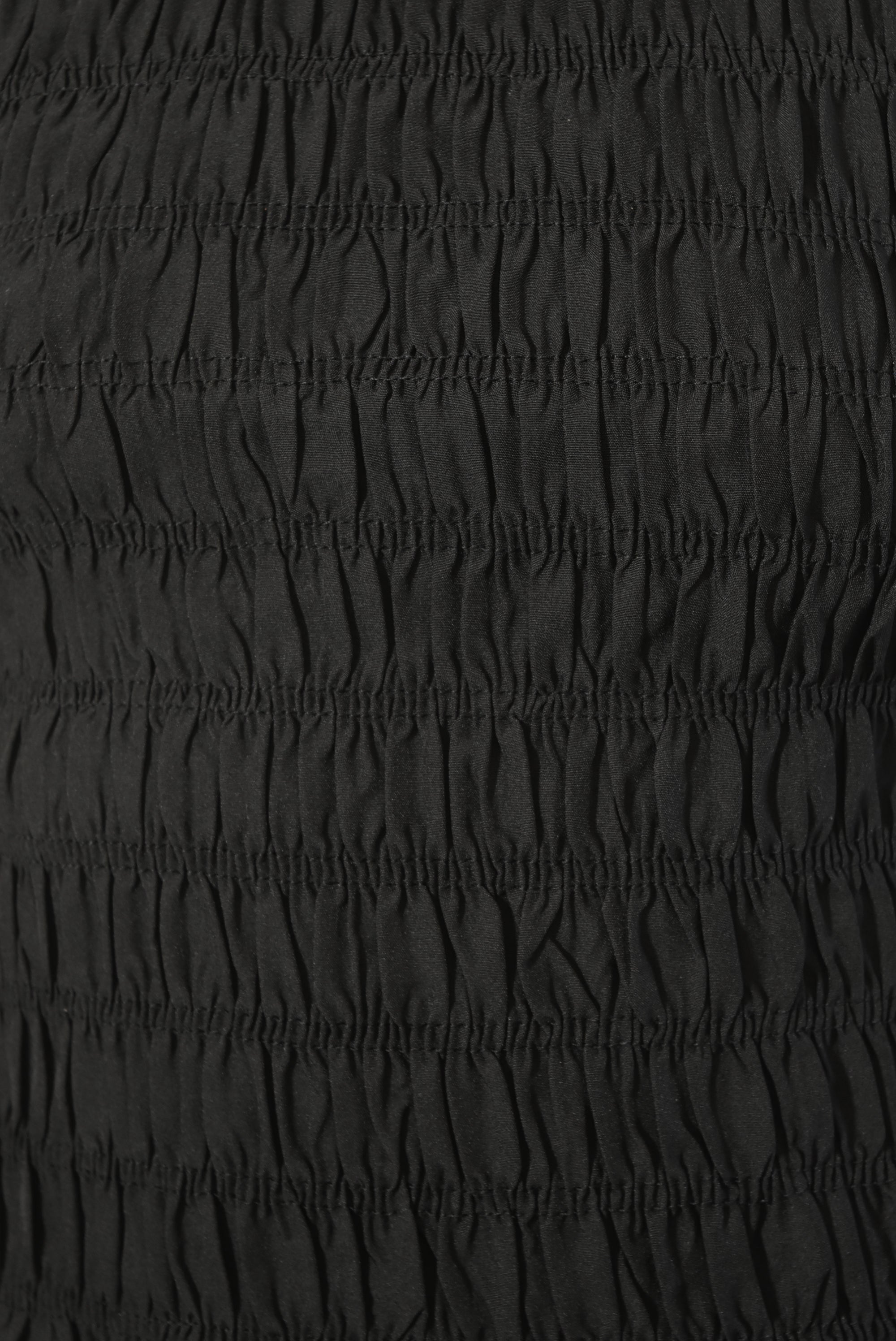 Black Ruffled Stretch Top