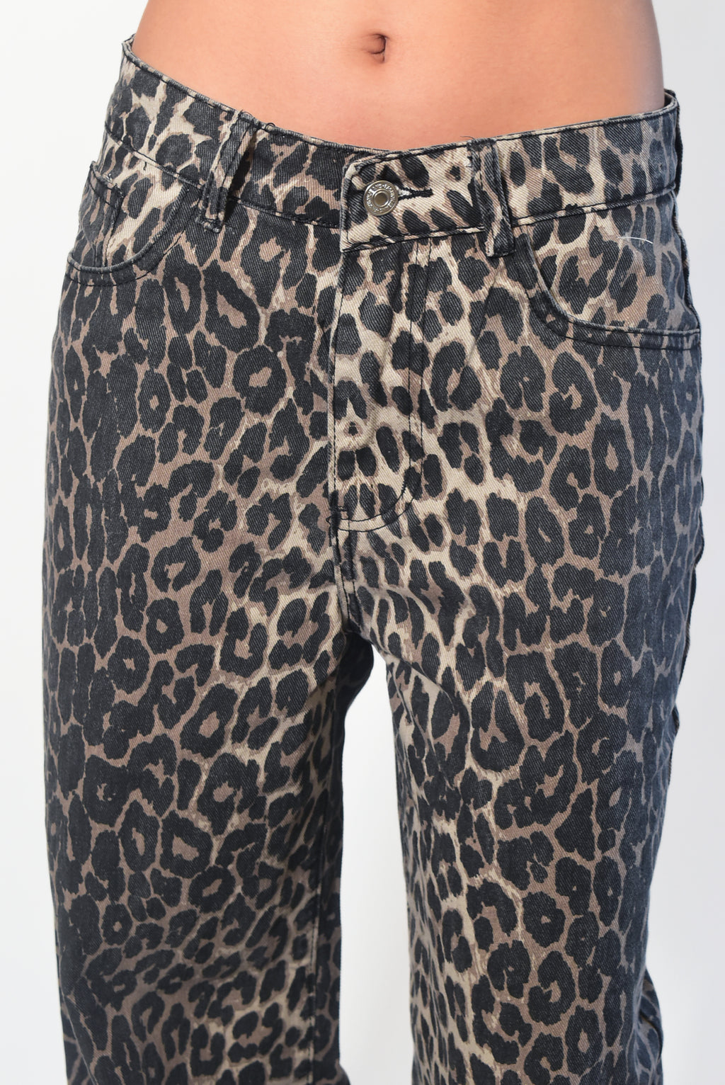 High Waisted Leopard Print Pants