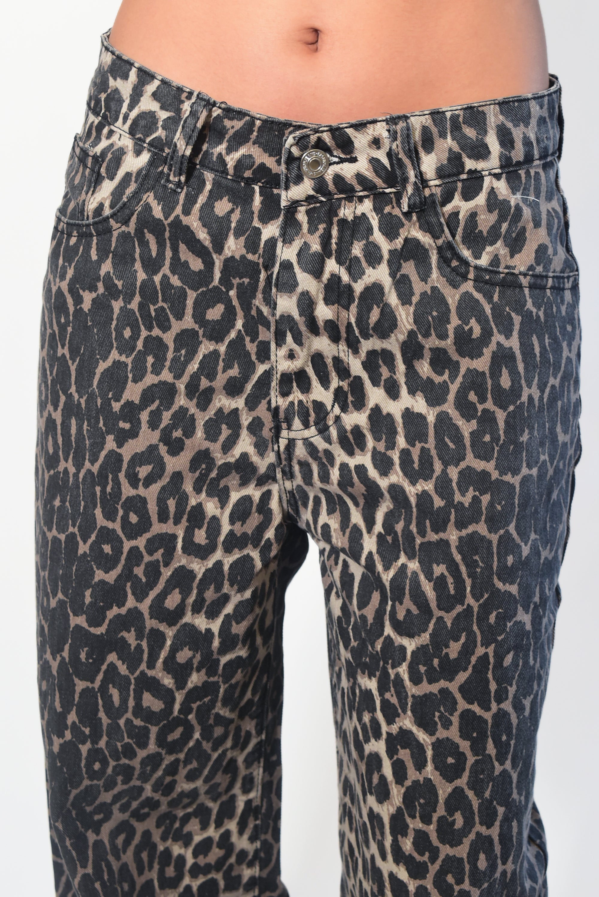 High Waisted Leopard Print Pants