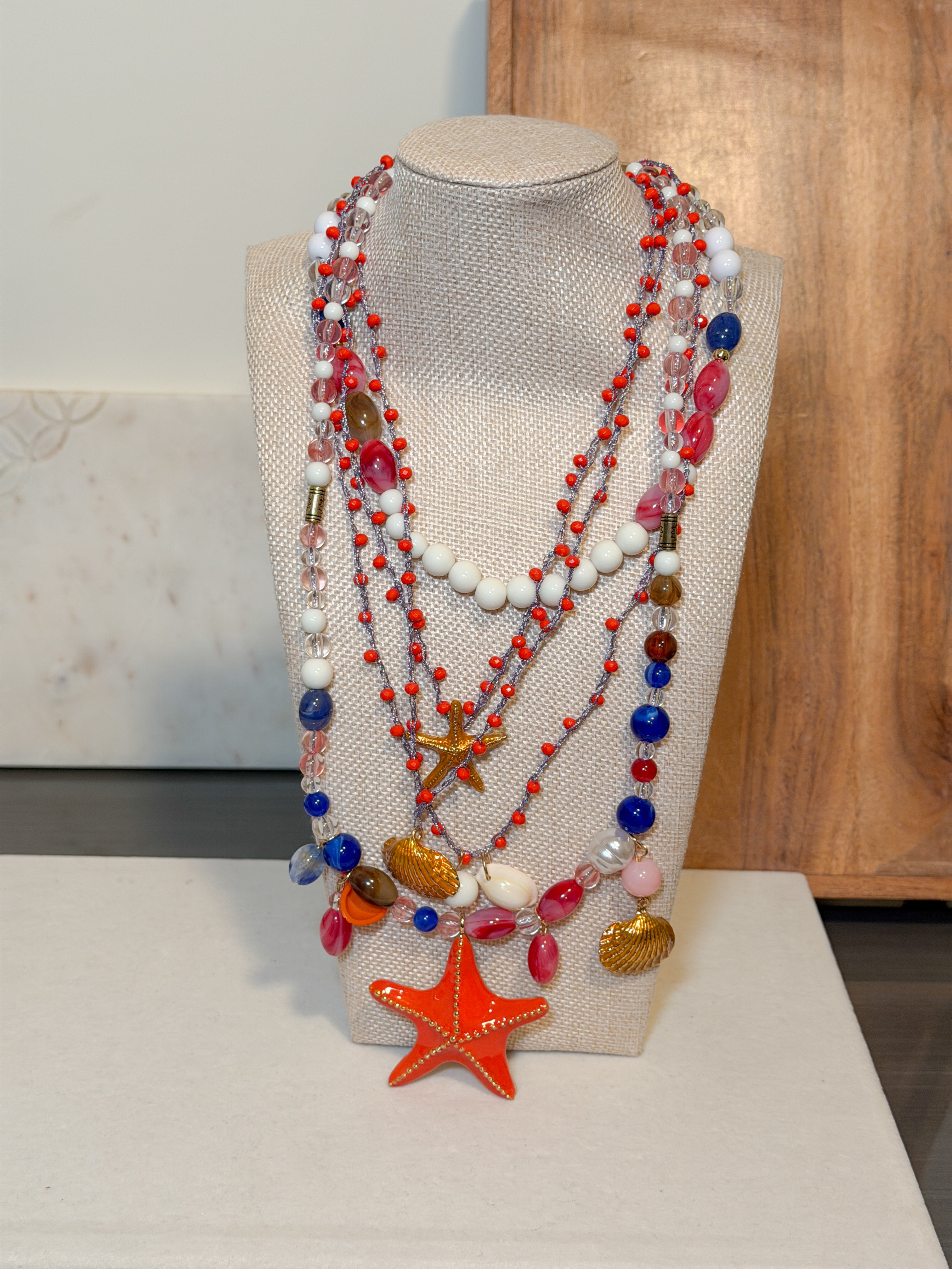 Multi Layer Seashells Necklace