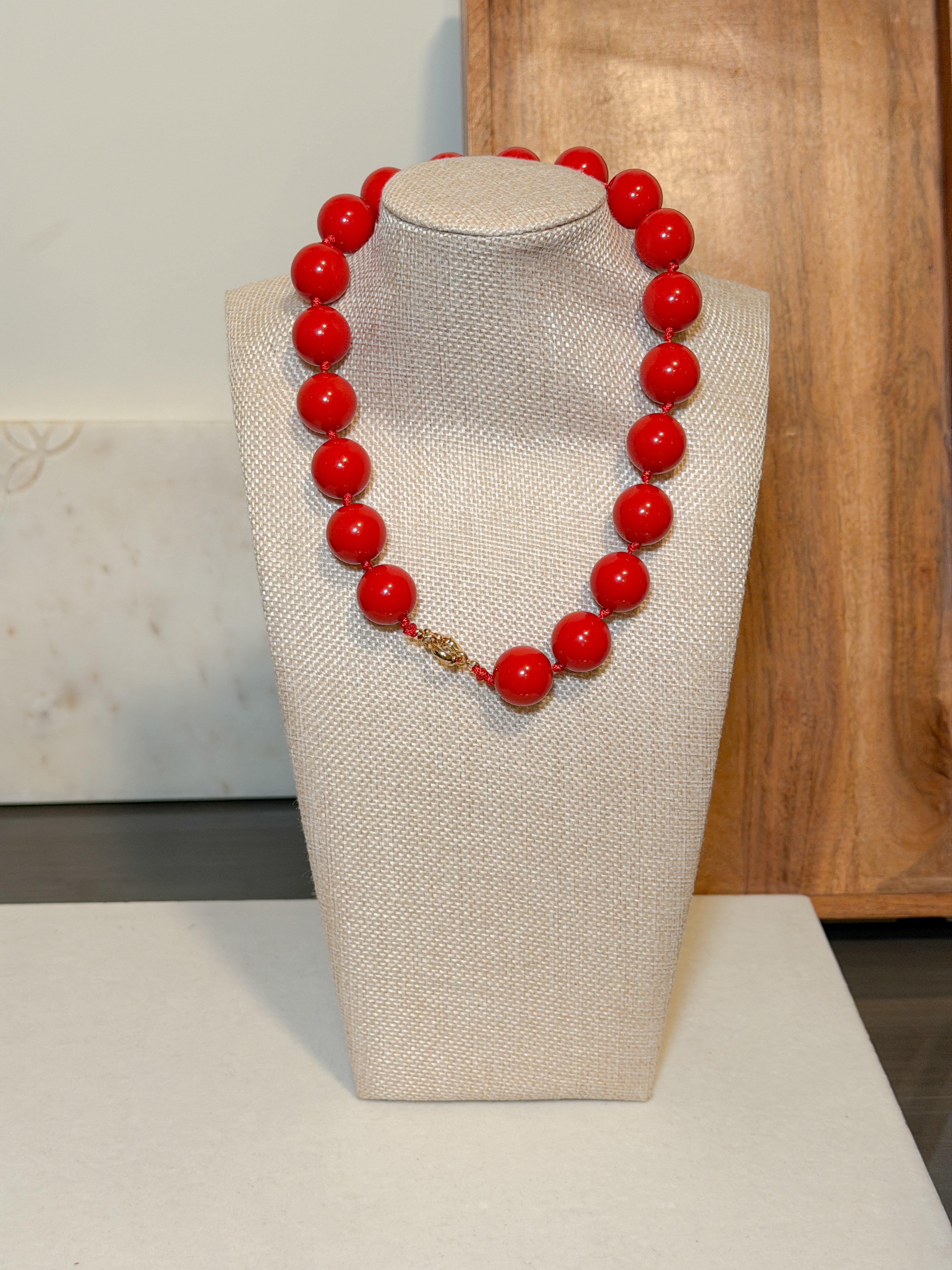 Red Super Beads Necklace