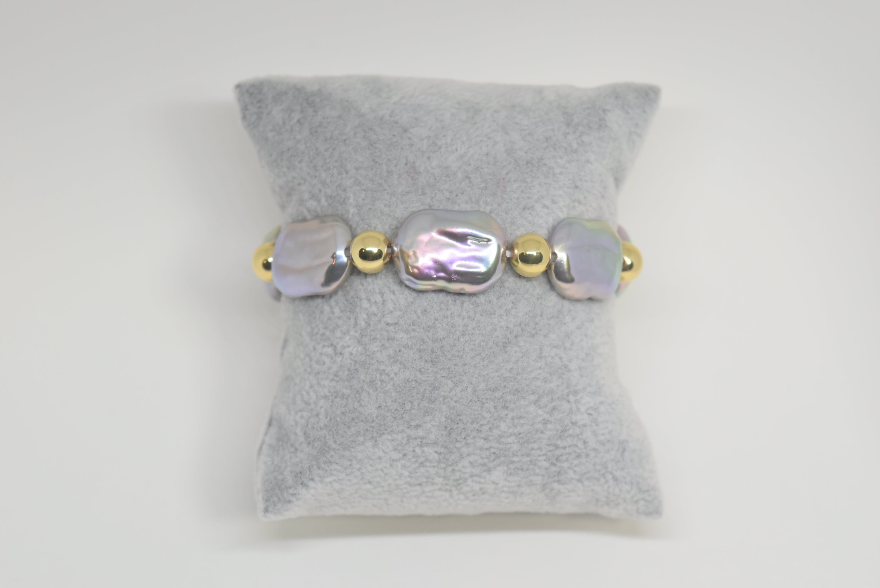 Gold and Silver Stones Bracelet