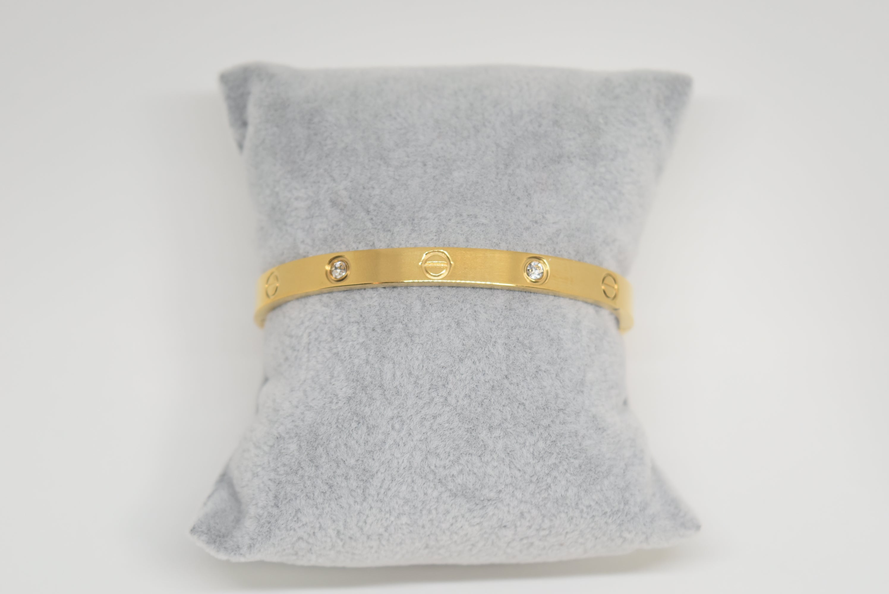 Nails and Rhinestones Bangle