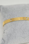 Nails and Rhinestones Bangle