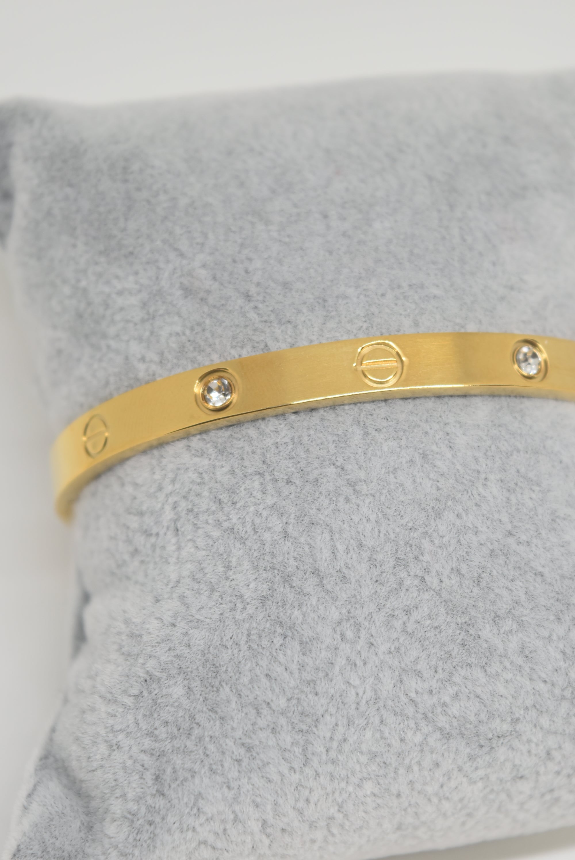 Nails and Rhinestones Bangle