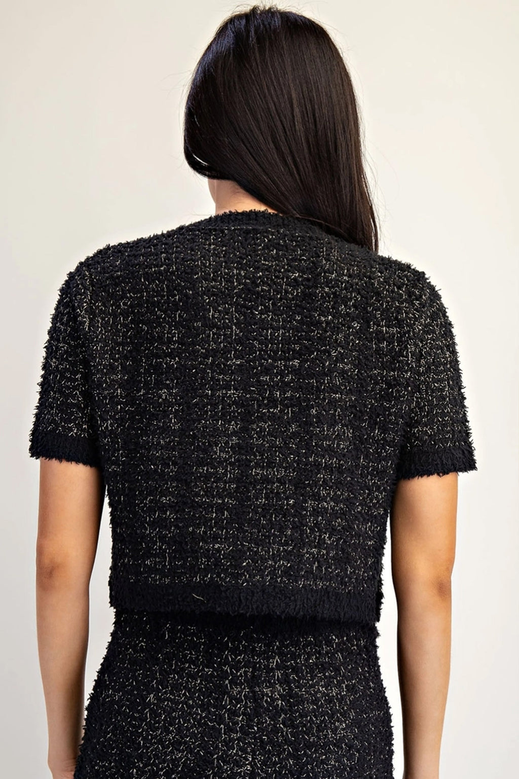 Tweed Cardigan with Matching Pants Set