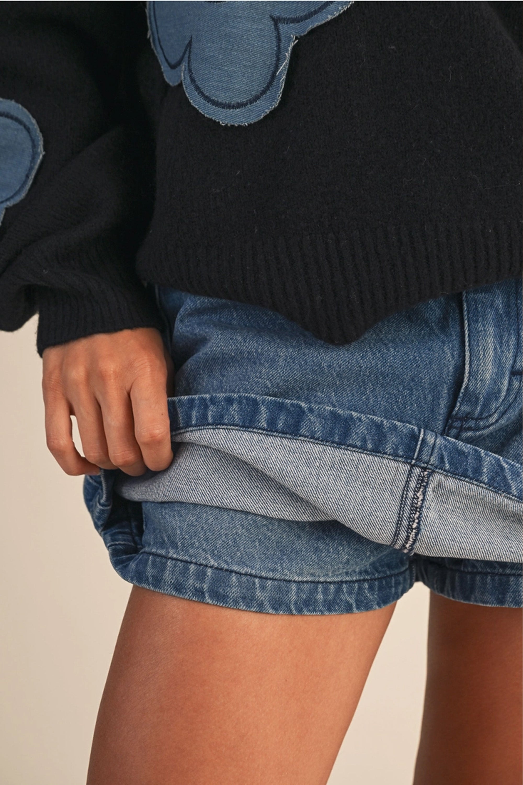 Denim Mini Skort