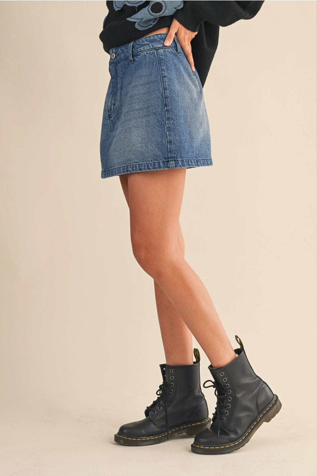 Denim Mini Skort