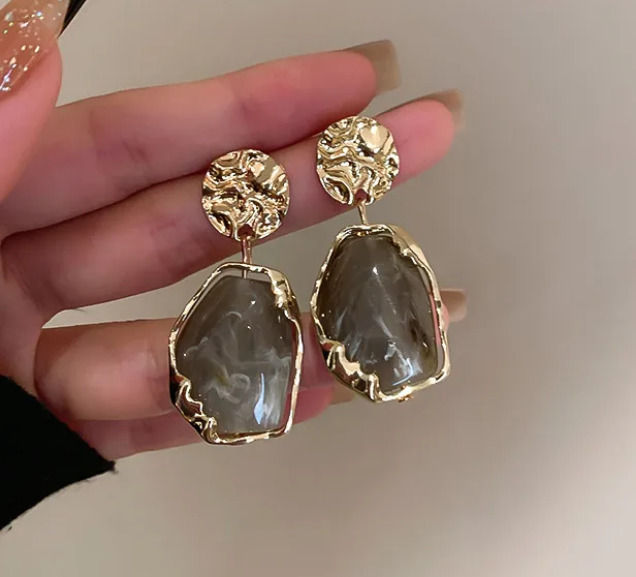 Big Stone Statement Earrings