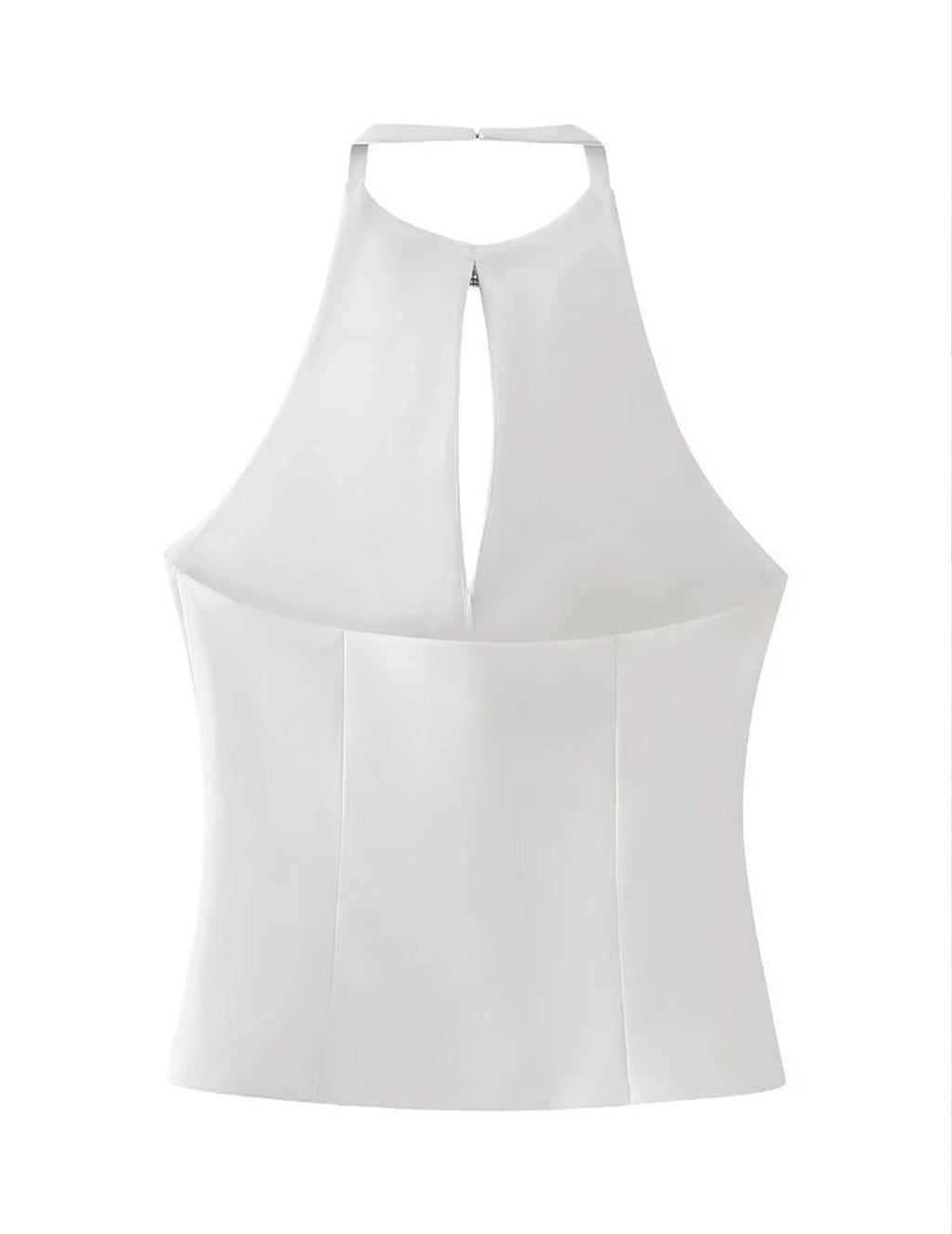 Halter Bow Tie White Top