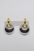 Gold and Silver Dangle Hoops