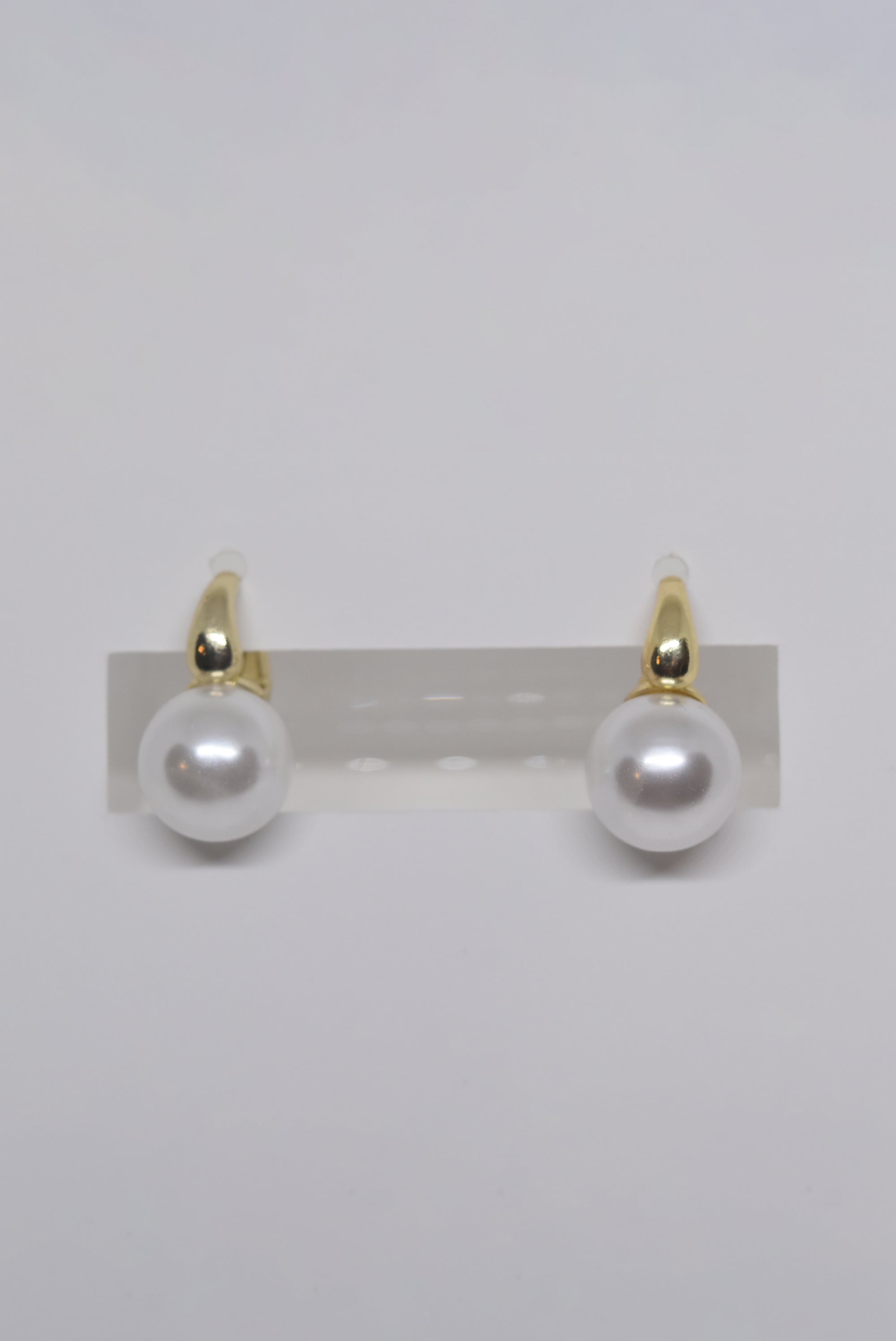 Classic Gold and Pearl Hoops