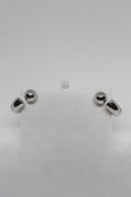 Silver Backwards Hoops